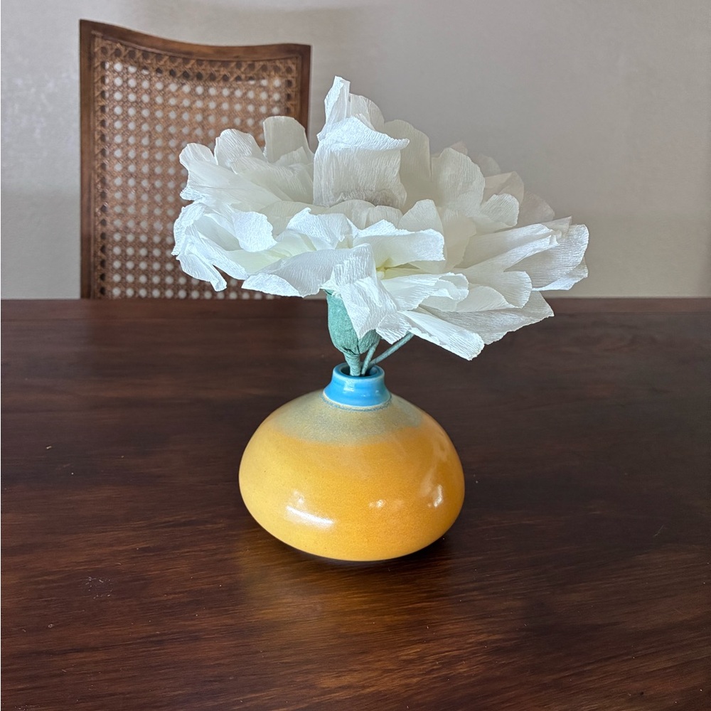 Bev Freeburg Hand Thrown Pottery Vase